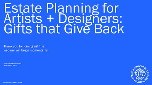 Estate Planning for Artists and Designers: Gifts that Give Back