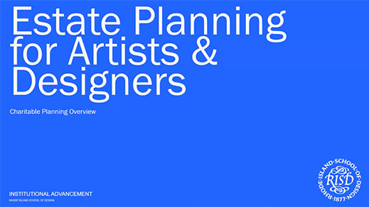Estate Planning for Artists and Designers: Charitable Planning Overview